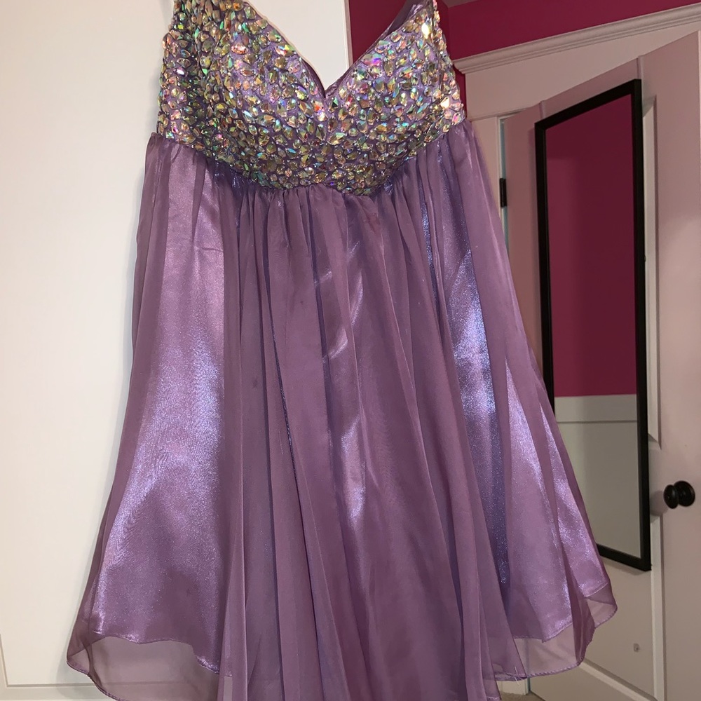Purple Short Prom/Homecoming Dress